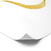 Yellow Duck and Ribbons Baby shower Welkomstbord Poster (Hoek)