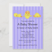 Yellow Duck Baby shower Invitation Kaart (Voorkant)