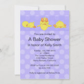 Yellow Duck Baby shower Invitation Kaart (Voorkant)