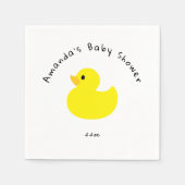 Yellow Duck - Baby shower Servet (Voorkant)