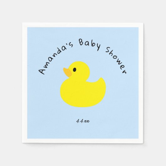 Yellow Duck - Baby shower Servet (Voorkant)