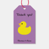 Yellow Duck bedankt Cadeaulabel (Voorkant)