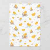 Yellow Duck Bubble Bath Baby voorspellingen spel K Advieskaart (Achterkant)