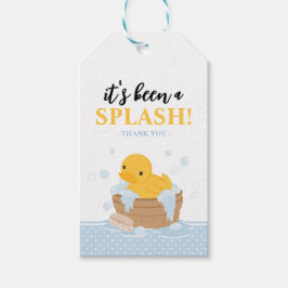 Yellow Duck Bubble Bath Party Favor Cadeau Labels Cadeaulabel