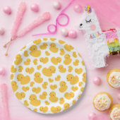 Yellow Duck Bubble Bath Patterned Paper Bord (Feest)