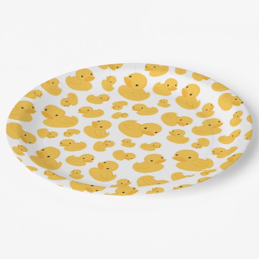 Yellow Duck Bubble Bath Patterned Paper Bord (Gekanteld)