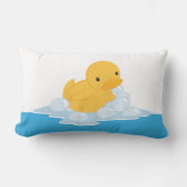 Yellow Duck Bubble Bath Print Sierkussen Kussen (Voorkant)