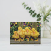 Yellow Duck Dancers Briefkaart (Staand voorkant)