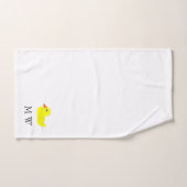 Yellow Duck Design Monogrammed Bad Handdoek (Handdoek)