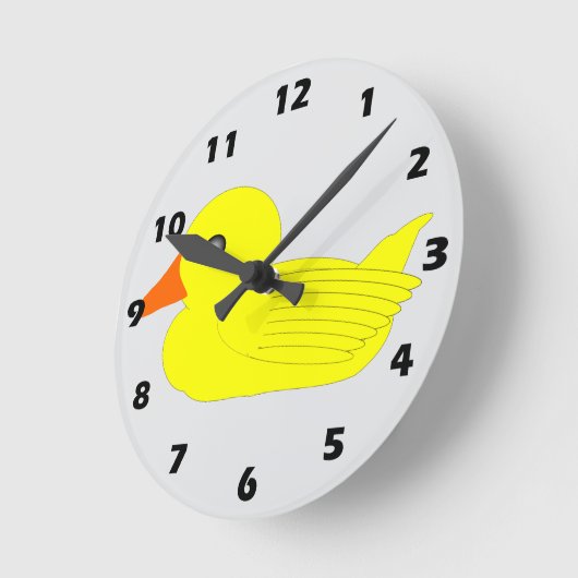 Yellow Duck Design Ronde Klok (Hoek)