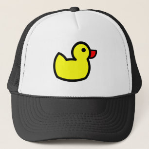 Yellow Duck Drawing Trucker Pet