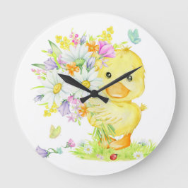 Yellow Duck en Bouquet Grote Klok
