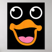 Yellow Duck Gezicht Halloween Dierenkostuum voor K Poster (Voorkant)