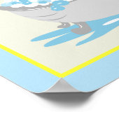 Yellow Duck in Tub Bathroom Art Print (Hoek)