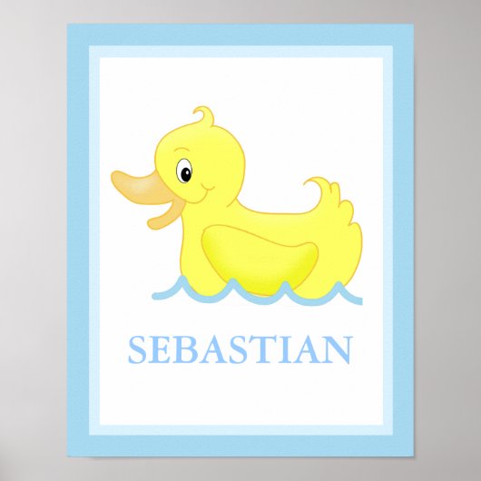 Yellow Duck Little Ducky Personal Art Print (Voorkant)