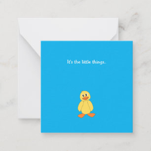 Yellow Duck Mini Bedankt voor je briefkaart