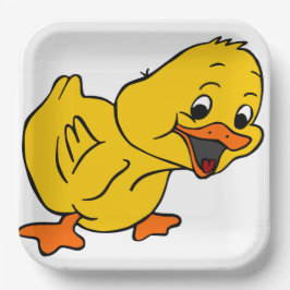 Yellow Duck Papieren Bordje