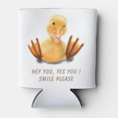 Yellow Duck Playful Wink Koelbox Smile Cartoon Blikjeskoeler (Voorkant)