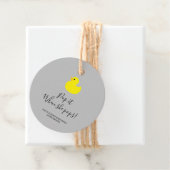 Yellow Duck Pop het als ze pop Bedankjes Labels (In situ)