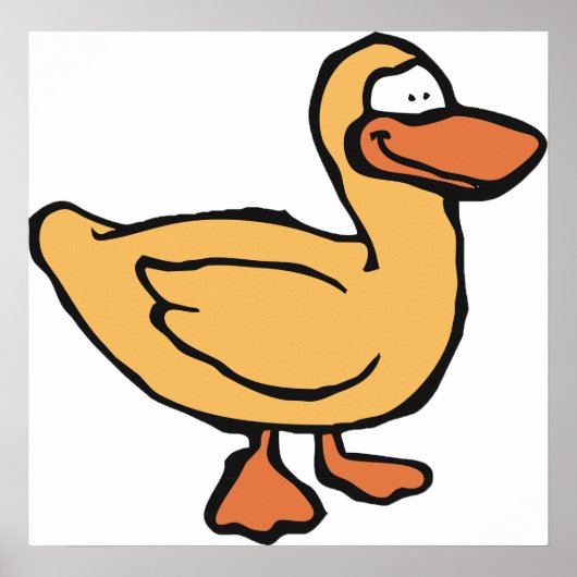 Yellow Duck Poster (Voorkant)