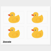 Yellow Duck Rechthoekige Sticker (Vel)