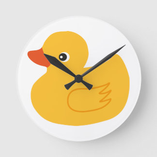 Yellow Duck Ronde Klok