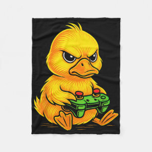 Yellow Duck Videogames Gamer Gaming Animal Boys Gi Fleece Deken