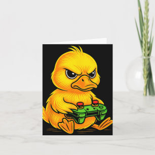 Yellow Duck Videogames Gamer Gaming Animal Boys Gi Kaart