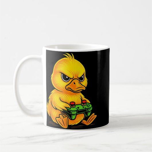 Yellow Duck Videogames Gamer Gaming Animal Boys Gi Koffiemok (Links)