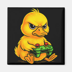Yellow Duck Videogames Gamer Gaming Animal Boys Gi Magneet