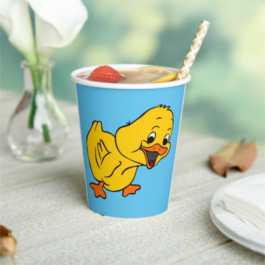 Yellow Duckie Papieren Bekers (Insitu)