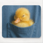 Yellow Duckling In a T-shirt Pocket Muismat (Voorkant)