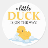 Yellow Ducky Baby is onderweg naar de Sticker (Voorkant)