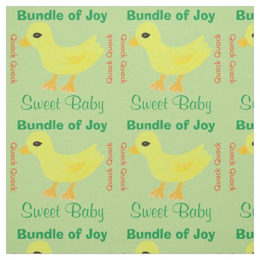 Yellow Ducky Stof (Swatch)