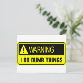 YELLOW DUMB BRIEFKAART (Staand voorkant)