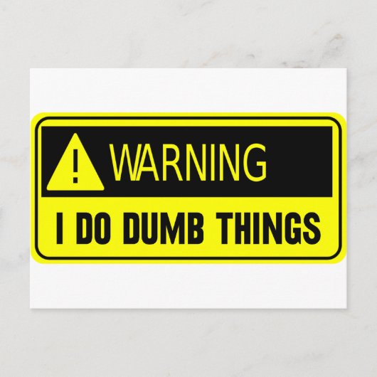 YELLOW DUMB BRIEFKAART (Voorkant)