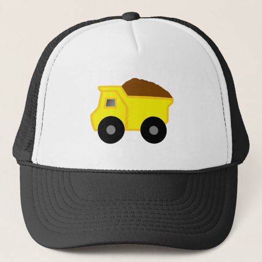 Yellow Dump Truck Trucker Pet (Voorkant)