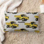 YELLOW Dump Truck van de Zaal van de Gepersonalise Kussen (Deken)