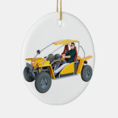Yellow Dune Buggy Keramisch Ornament (Rechts)