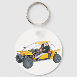 Yellow Dune Buggy Sleutelhanger