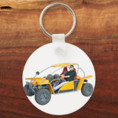 Yellow Dune Buggy Sleutelhanger (Voorkant)