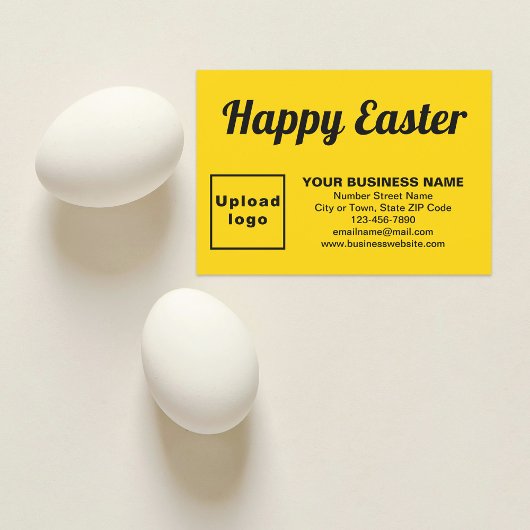 Yellow Easter Business Flat Wenskaart Kaart