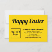 Yellow Easter Business Flat Wenskaart Kaart (Voorkant)