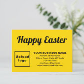 Yellow Easter Business Flat Wenskaart Kaart (Staand voorkant)