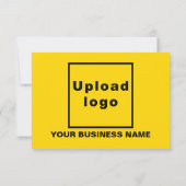 Yellow Easter Business Flat Wenskaart Kaart (Achterkant)