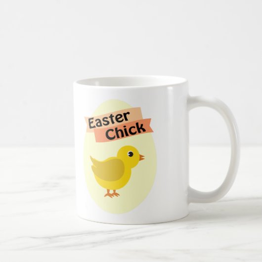 Yellow Easter Chick Koffiemok (Rechts)