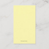 Yellow Elephant Boy Meisje Baby shower Registry Informatiekaartje (Achterkant)