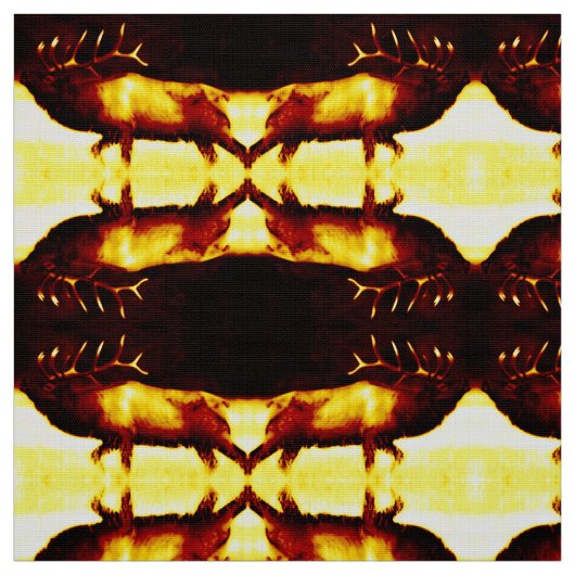 Yellow Elk Stof (Swatch)