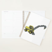 Yellow Excavator Construction Machinery Planner (Display)