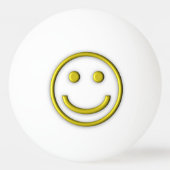 Yellow Face One Star Ping Pong Ball (Achterkant)